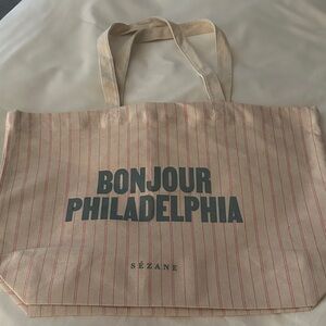 Sézane Bonjour Philadelphia Tote Bag